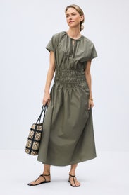 Green Flared Dress by Ellen Tracy