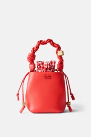 Ganni Bou Bucket Mini Vichy Pouch by GANNI