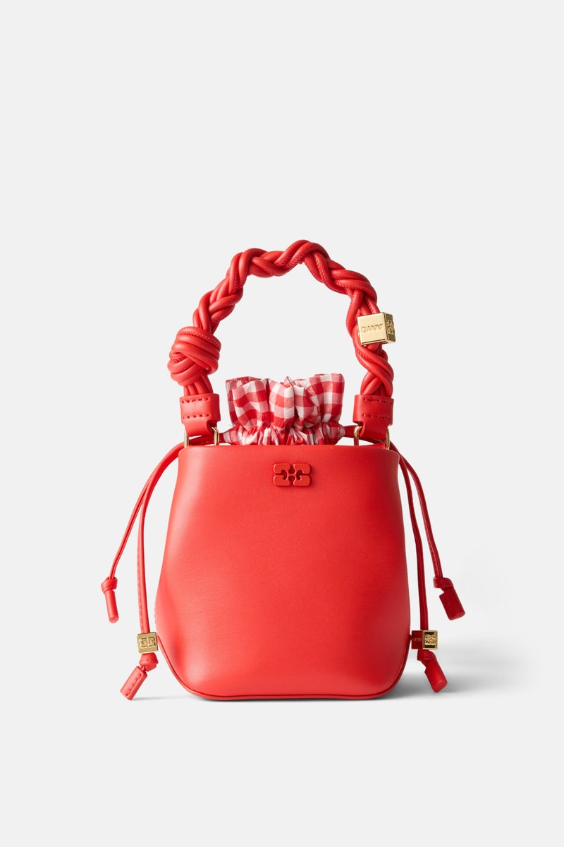 Ganni Bou Bucket Mini Vichy Pouch by GANNI - Photo 0