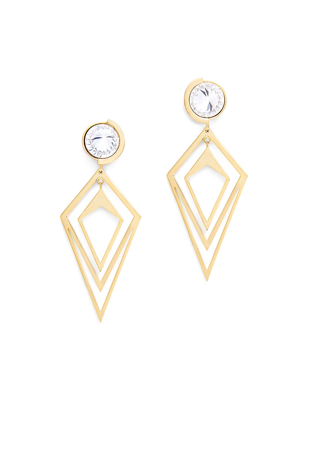Gold Pointilist Orbita Earrings by Sarah Magid
