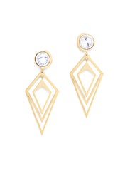 Gold Pointilist Orbita Earrings by Sarah Magid