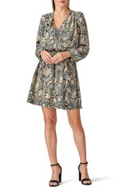 Printed Surplice Dress by Slate & Willow