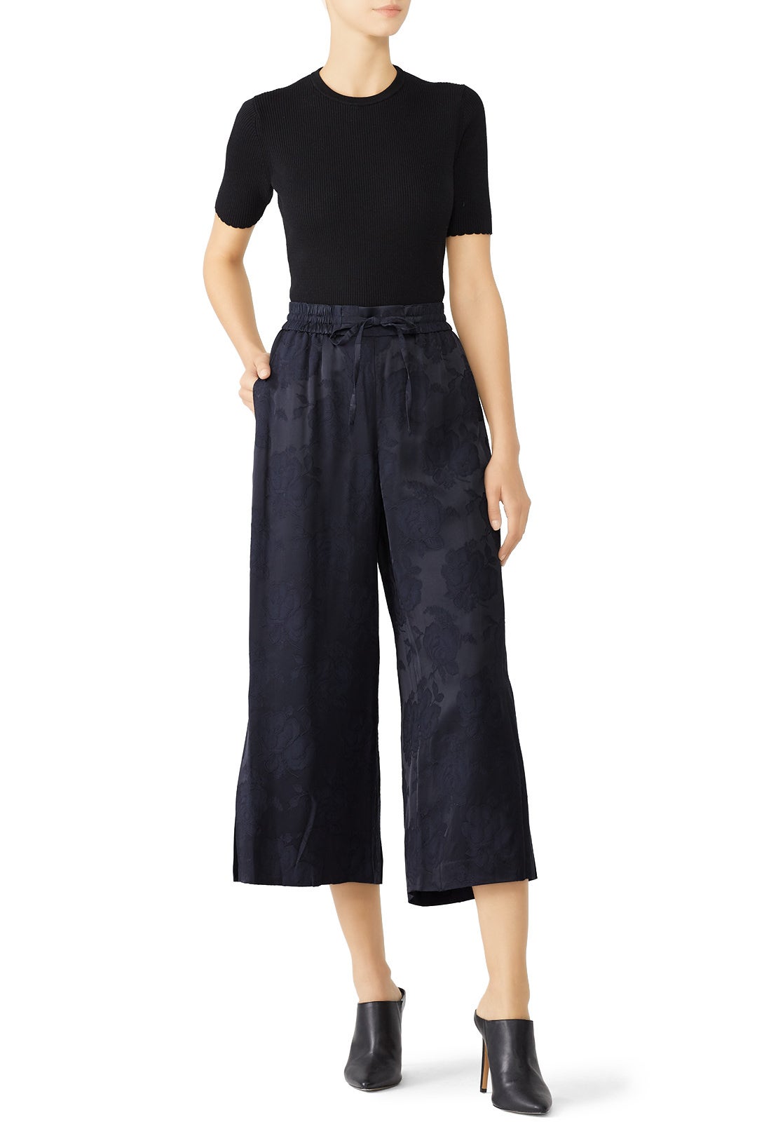 Coastal Jacquard Culottes by VINCE. 0