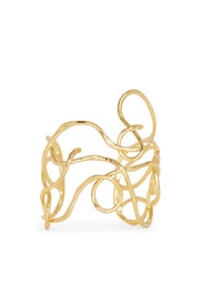 Twisted Gold Cuff by Alexis Bittar
