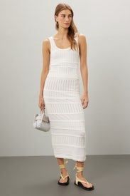 Mixed Stitch Pointelle Skirt by Club Monaco