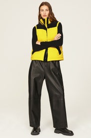 Yellow Puffer Vest by The Kooples
