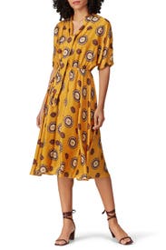Marigold Print Dress by NISSA