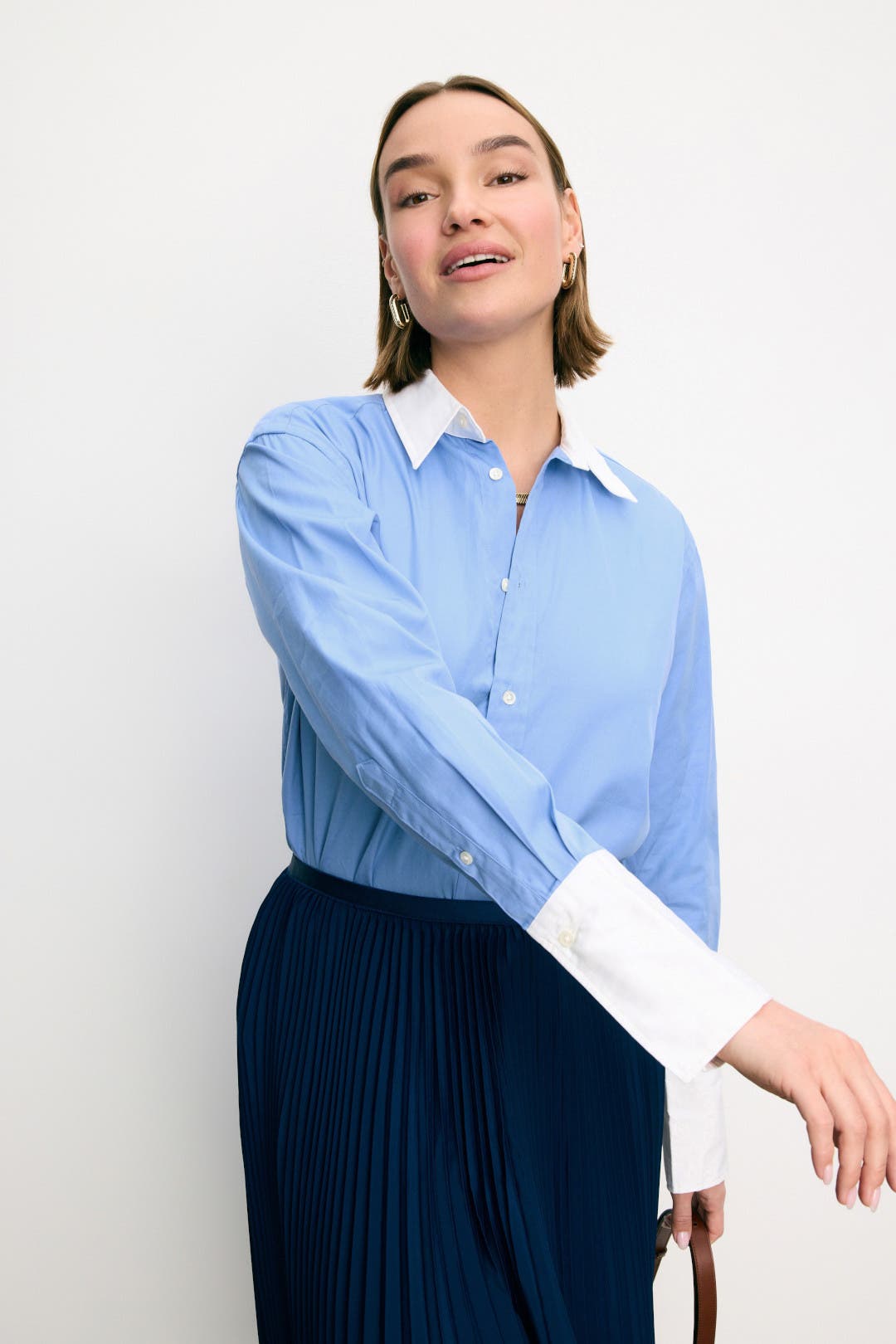 ★★POLO RALPH LAUREN★★ Long sleeve poplin shirt blue MNPO Long Sleeve Button Front Shirt by Polo Ralph Lauren | Rent
