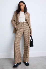 Linen Tweed Woven Standard Flare Pants by Polo Ralph Lauren