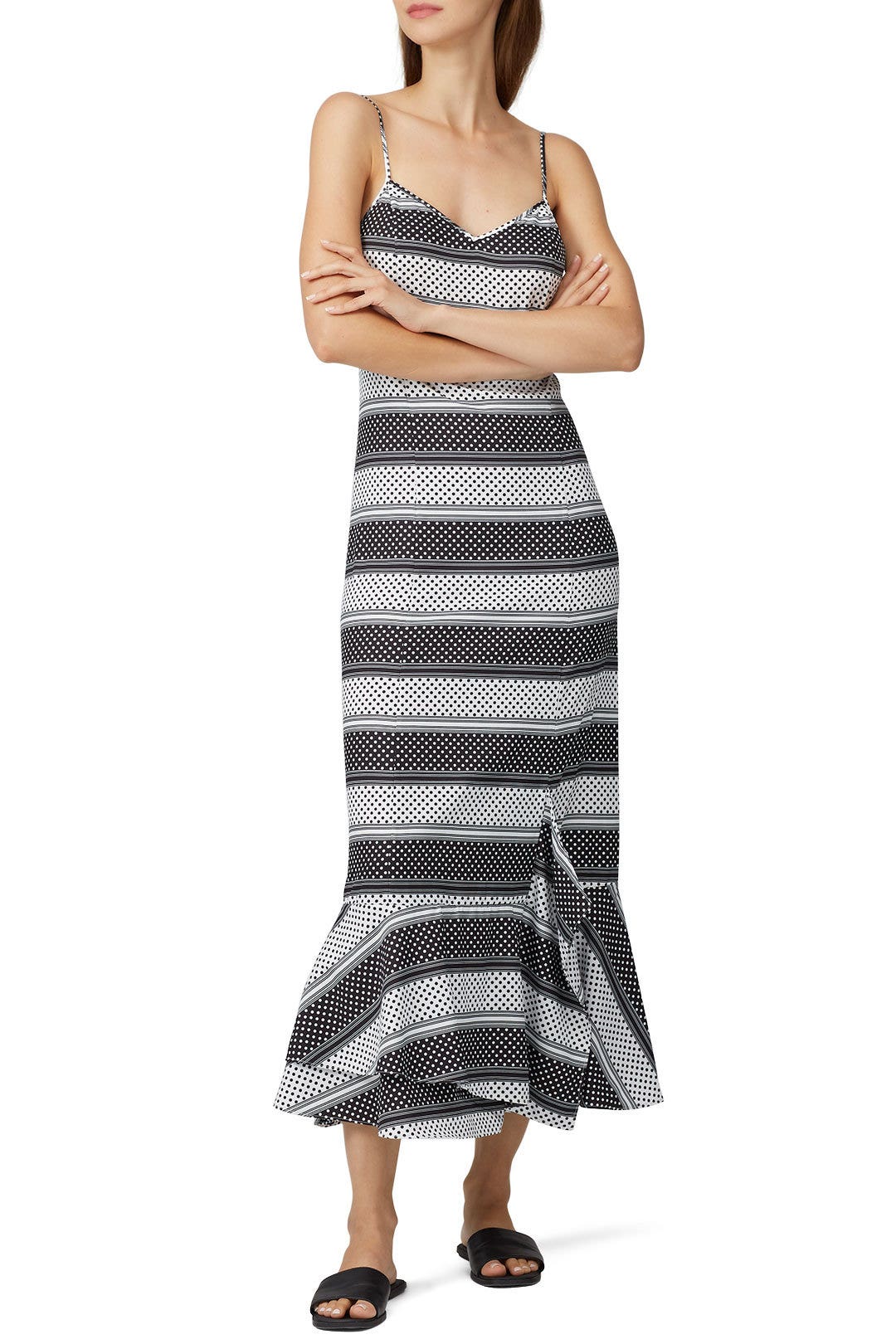 Striped Slip Dress by Thakoon x RTR 0