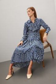 Pleated Silk Dress by Tory Burch