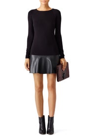 Black Peaking Hem Dress by Bailey 44