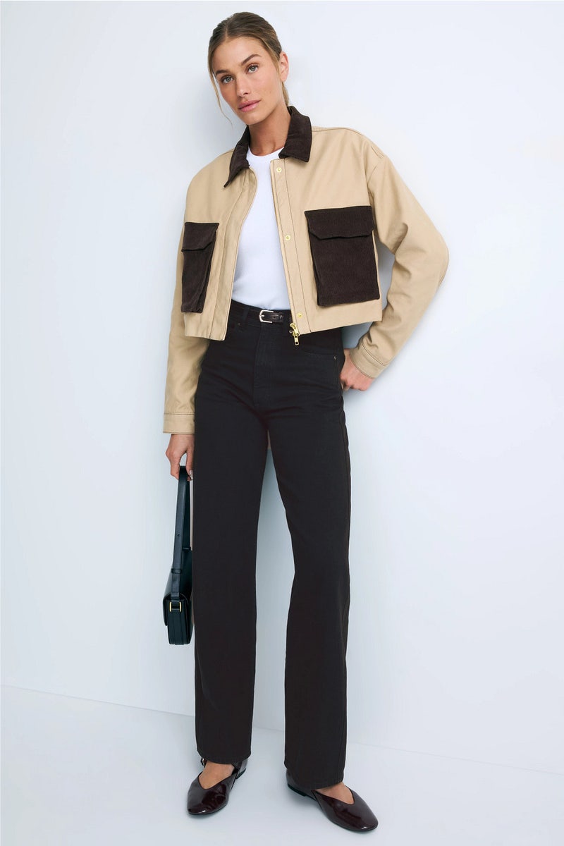 Black Taylor Relaxed Barrel Jeans by DL1961 - Photo 0