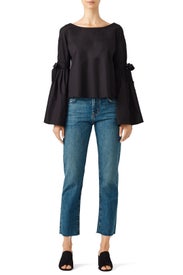 Bell Sleeve Tie Top by Free People
