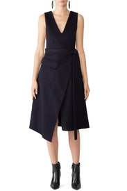 Wool Navy Dress by Goen. J