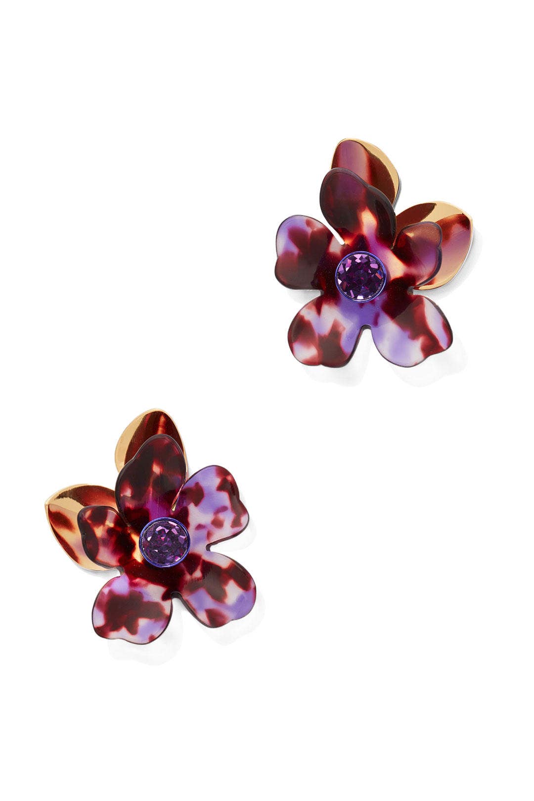 Purple Petal Pushers Statement Studs by kate spade new york accessories