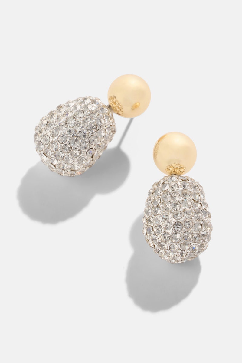 Gold Pebble Stud Earrings by Lele Sadoughi