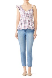 Plaid Maria Top by Parker