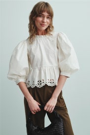 Eyelet Puff Sleeve Top by Sea NY x RTR