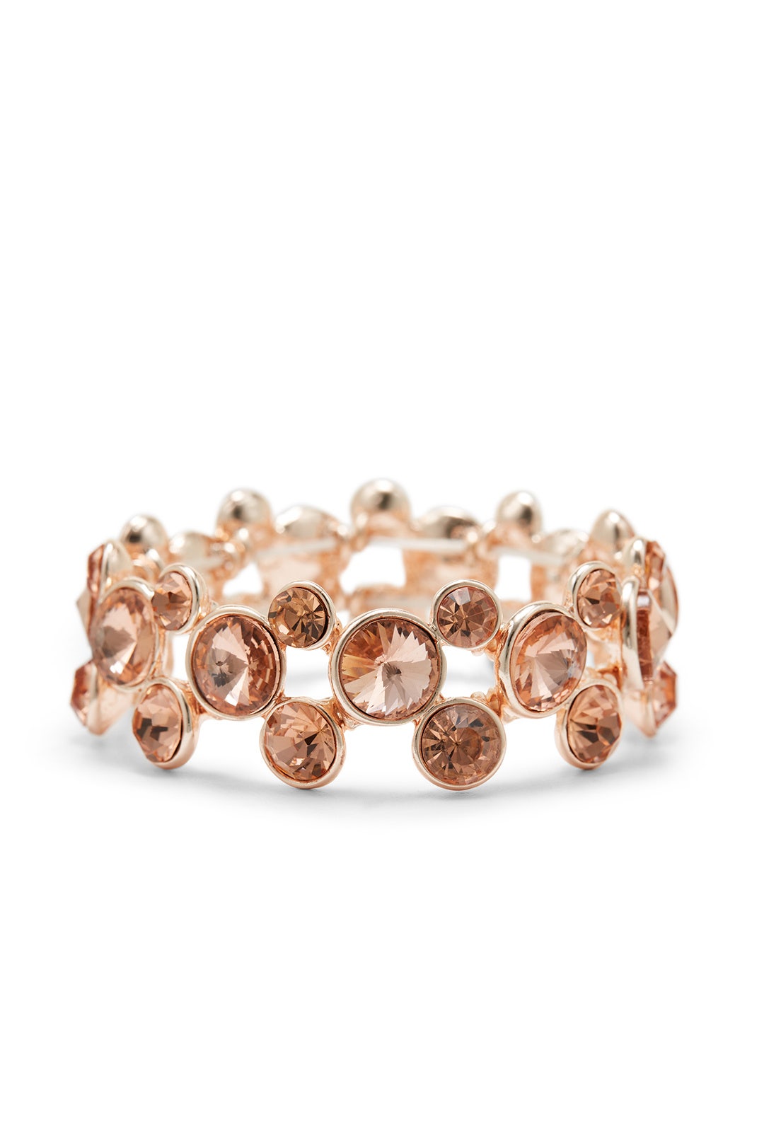 Rose Gold Shadow Circle Bracelet by Slate & Willow Accessories