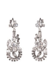 Abstract Crystal Chandelier Earrings by Tom Binns
