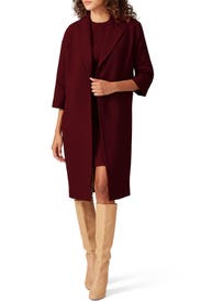 Burgundy Overcoat by Toccin