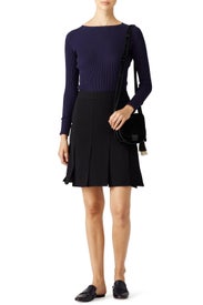 Black Carwash Skirt by Trina Turk