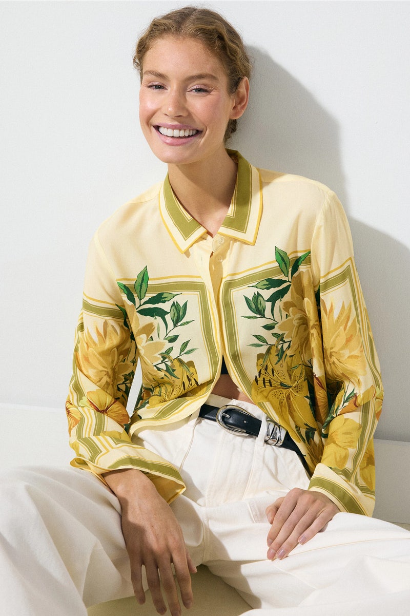 Flowy Collared Shirt by Derek Lam 10 Crosby x RTR - Photo 0