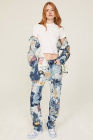Upcycled Bleached Jeans by Nigel Xavier
