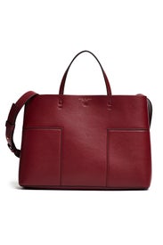 Garnet Block-T Tote by Tory Burch Accessories