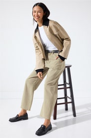 Soft Curve Barrel Jeans by WARP + WEFT