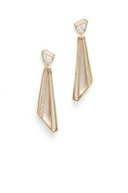 Crystal Dangling Spoked Post Earring by Alexis Bittar