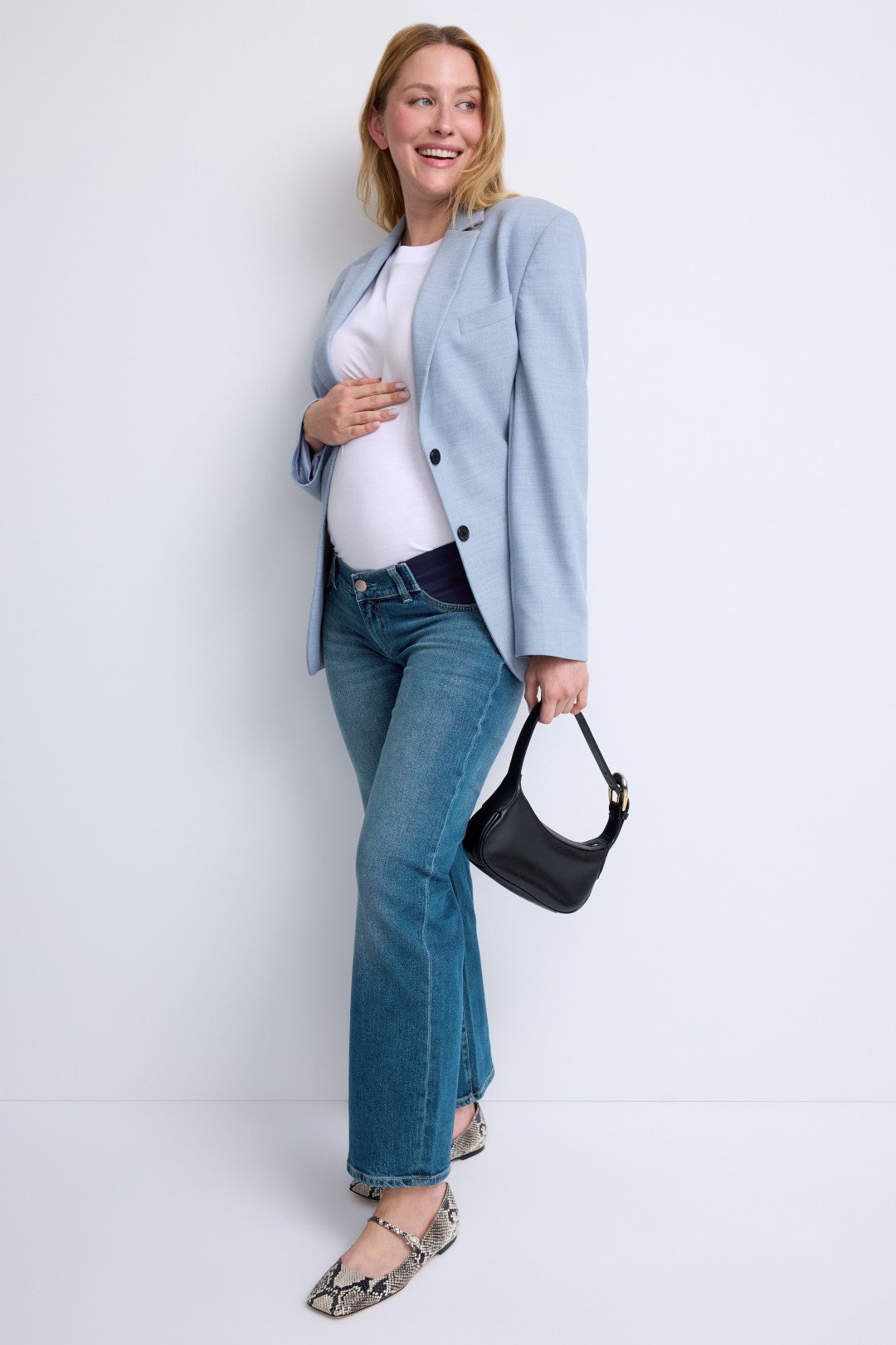 Karmine Refined Wide Leg Maternity Jeans by DL1961 0