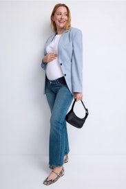 Karmine Refined Wide Leg Maternity Jeans by DL1961