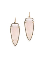 Rose Quartz Skylar Earrings by Kendra Scott