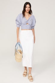 Puff Sleeve Crop Top by Louna