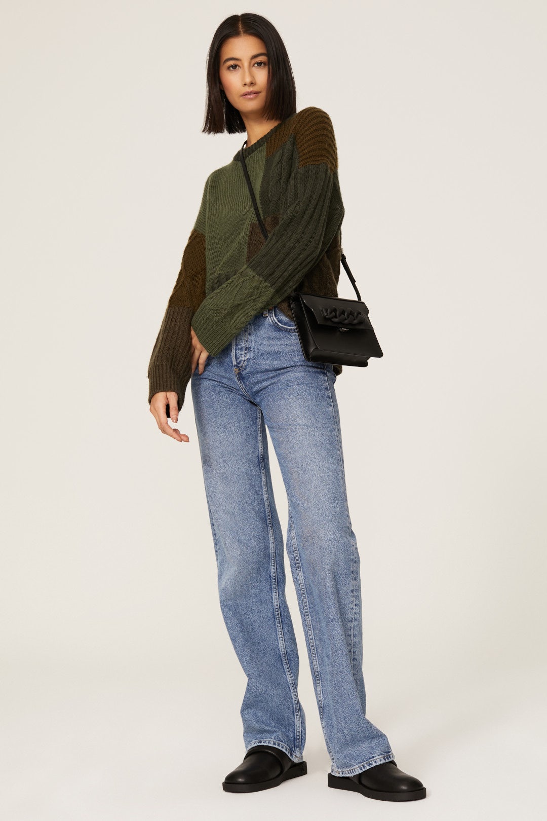 Abel Patchwork Sweater by Rails 0