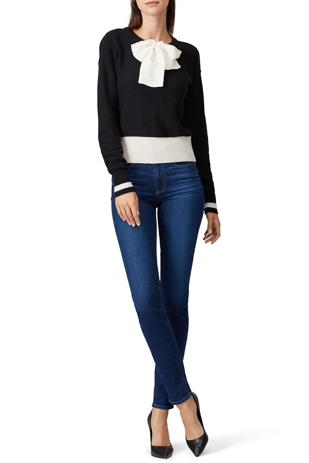 Black Bow Sweater by Sweet Baby Jamie 0