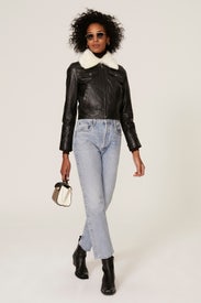 Leather Trucker Jacket by Slate & Willow