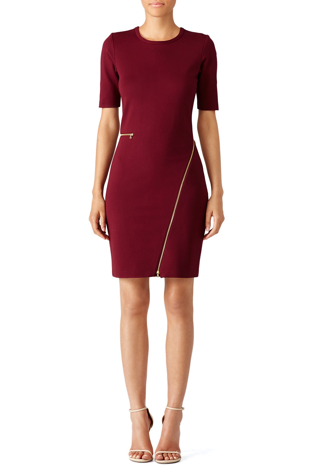 Oxblood Odeon Knit Dress by Yoana Baraschi 0