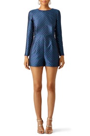 Geometric Jacquard Romper by Adelyn Rae