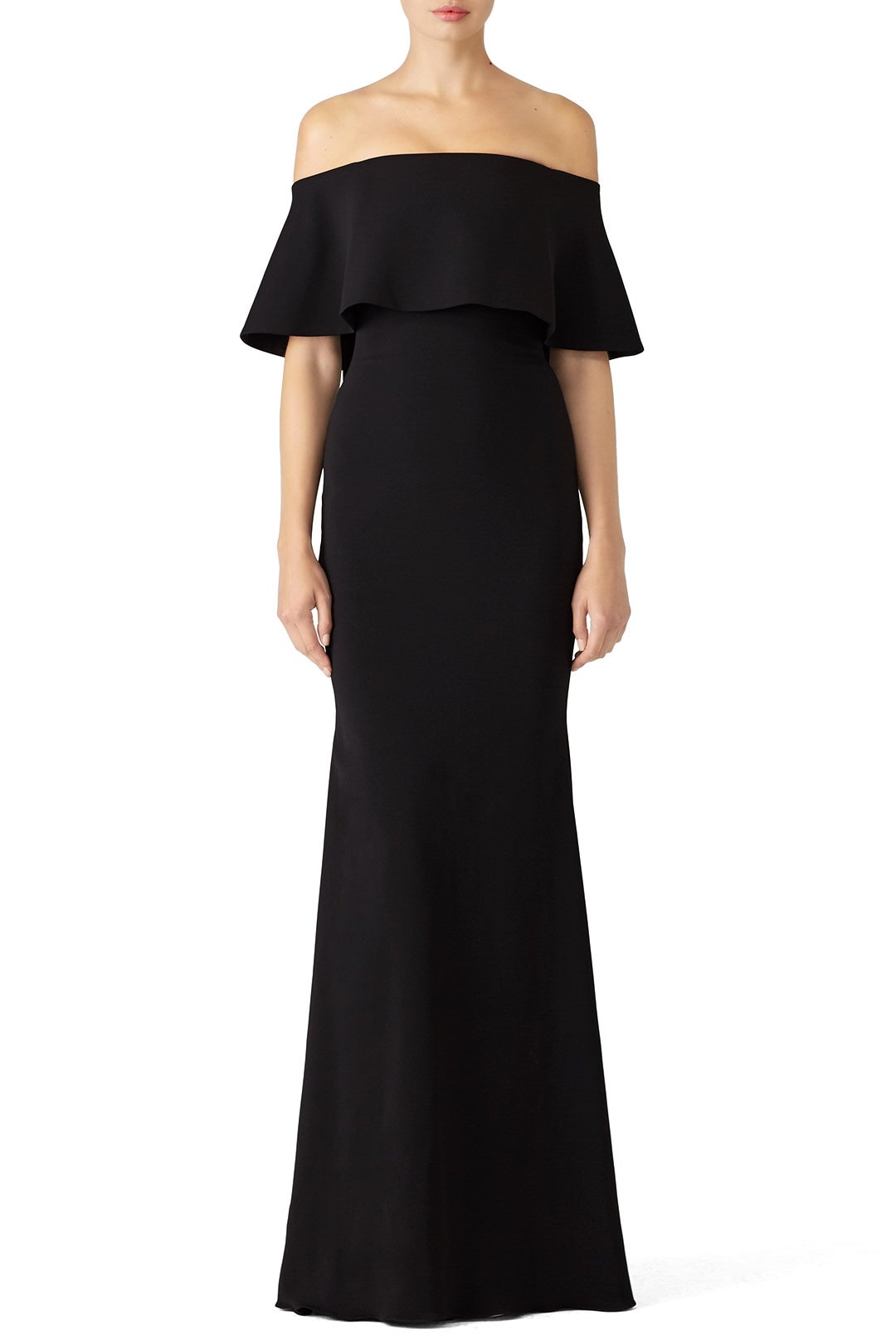 Black Grommet Gown by Badgley Mischka for $115 | Rent the Runway