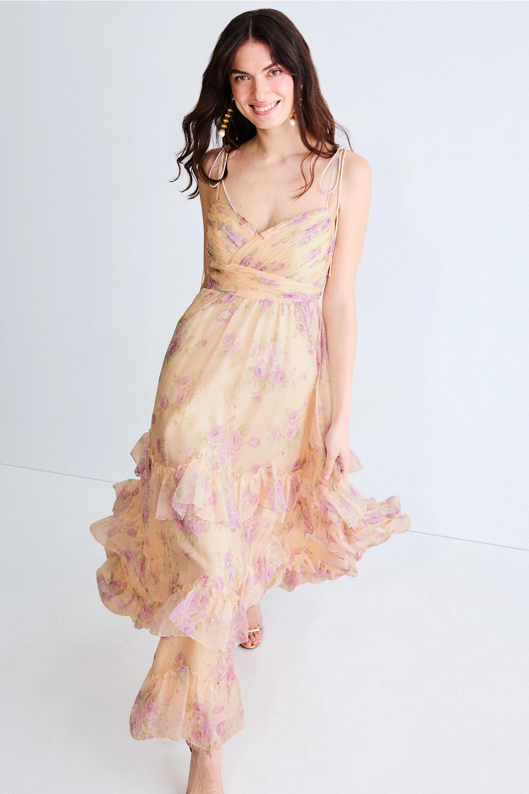 slim fit dress slacks Ellie Wilde EW37043 - Long Cracked Ice, Lace Applique, Sequin, Stone Accents Ballgown Dress main image 0