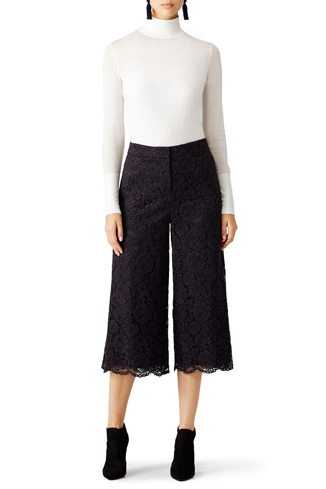 Black Lace Culottes by kate spade new york 0