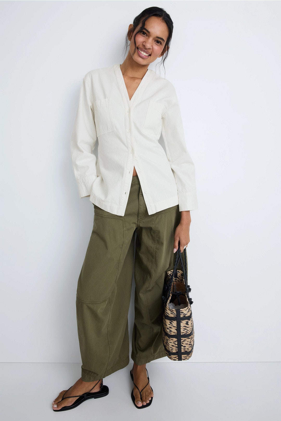 Emmett Structured-Sleeve Denim Jacket by Modern Citizen 0
