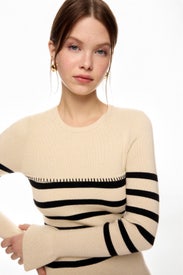 Rhythm Stripe Mix Dress by Mon Renn