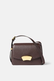 Brown Pebble Texture Messenger Bag by 3.1 Phillip Lim Accessories