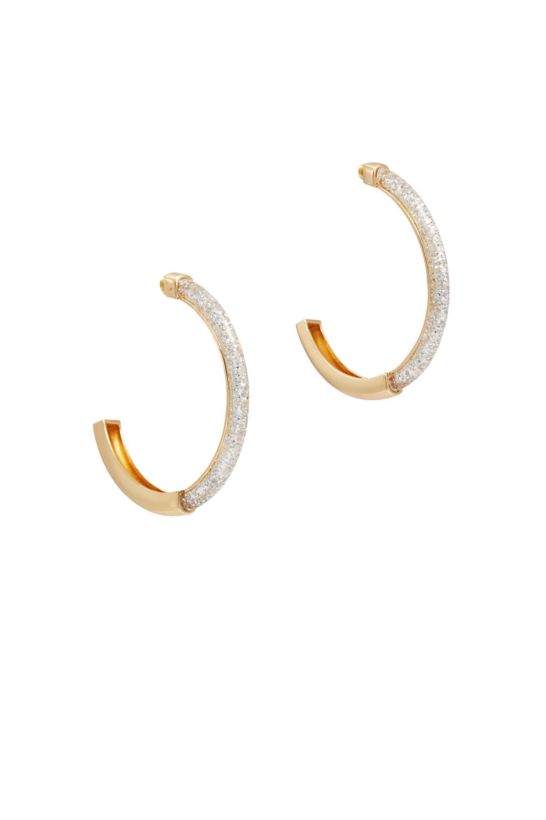 Glitter Resin Hoops by Rebecca Minkoff Accessories
