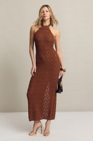 Crochet Halter Dress by Ronny Kobo x RTR