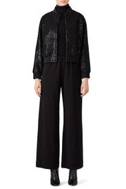 Black Sequin Bomber by Slate & Willow